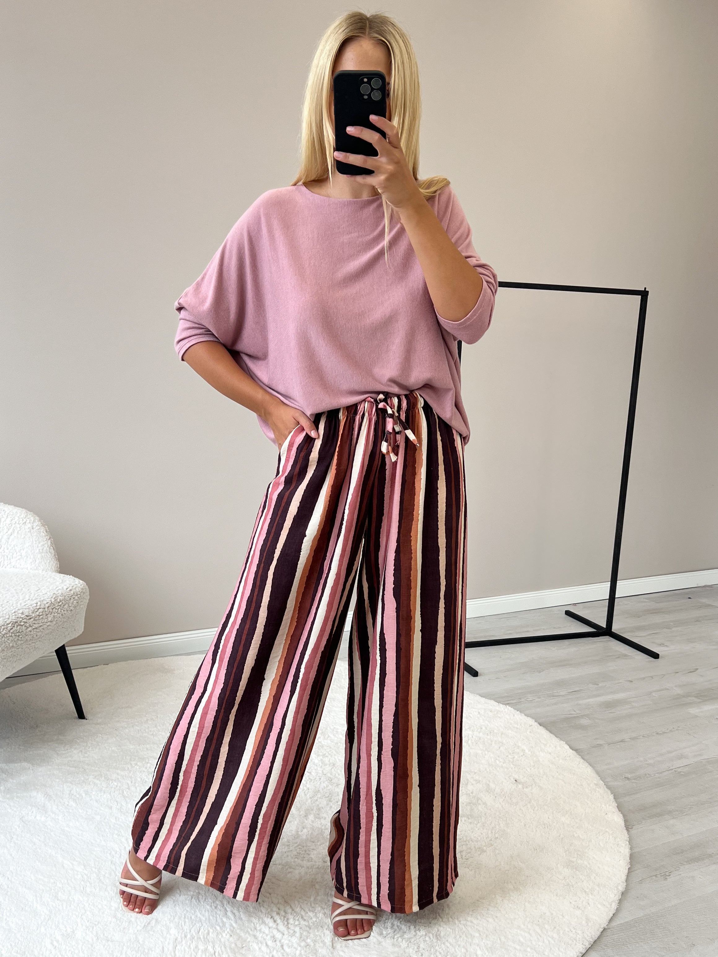 "Soft" weiches Longshirt aus Viscose & Wolle - beere