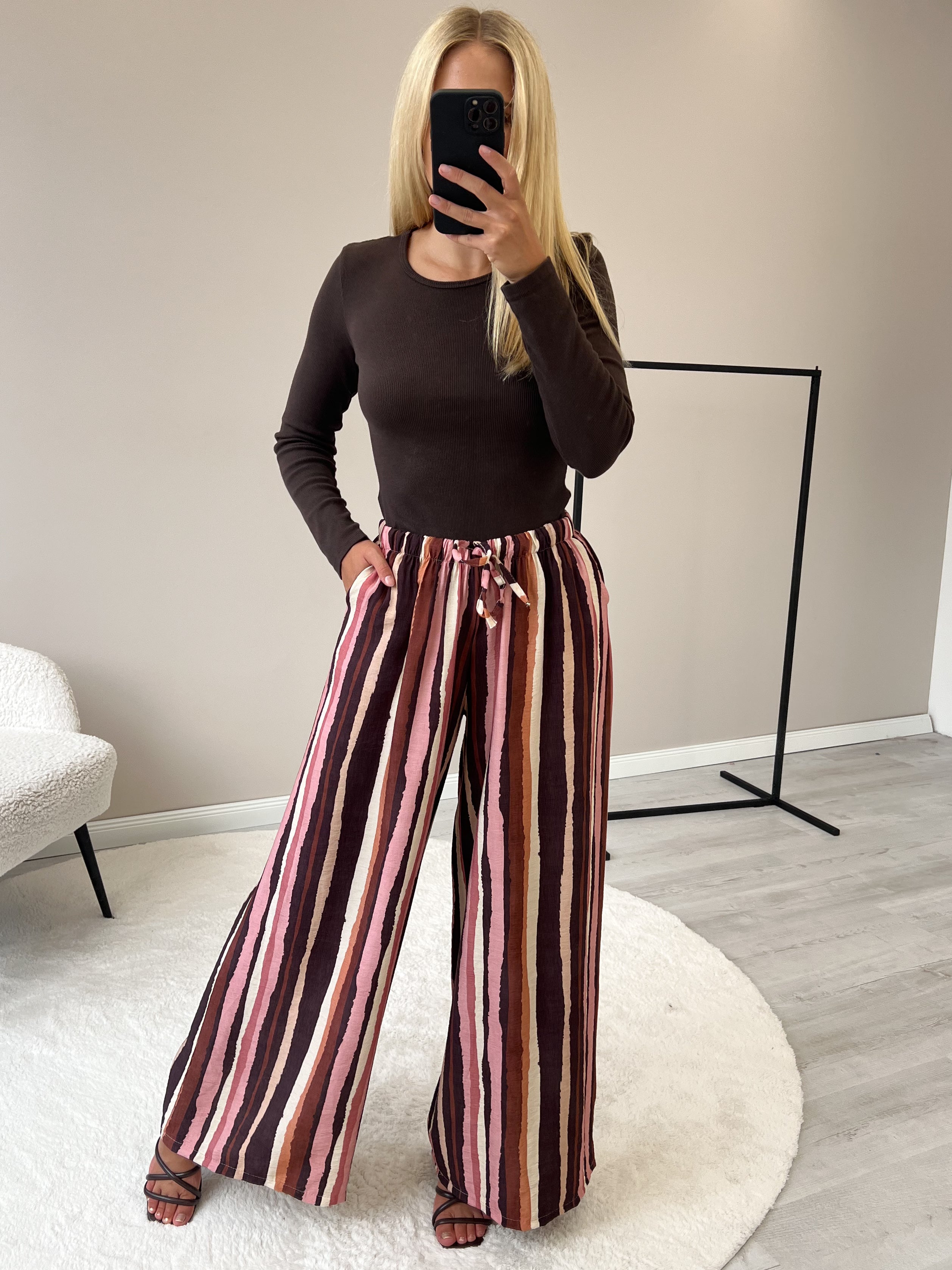 "Trapani" schönes Longshirt aus Baumwolle - braun