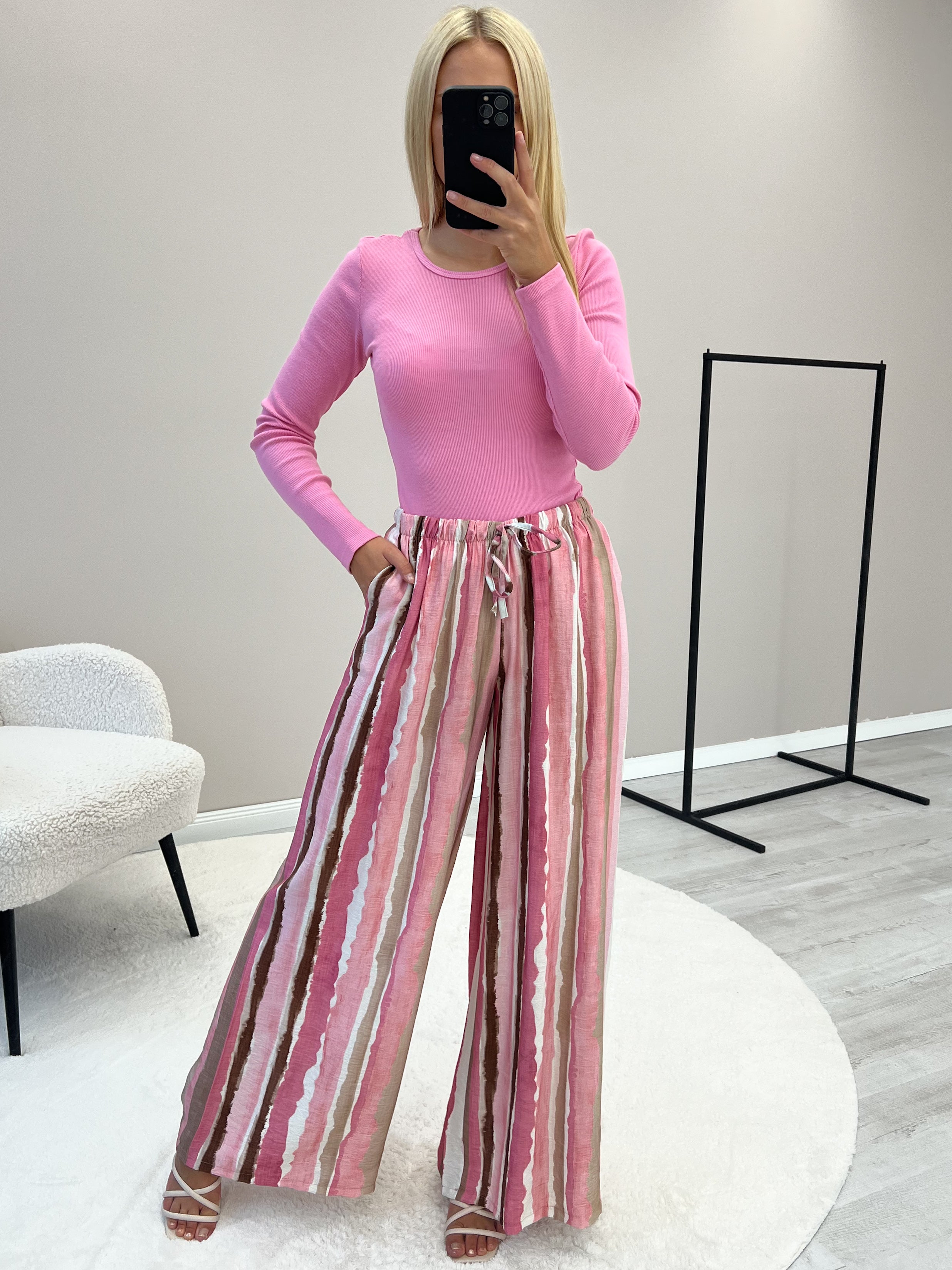 "Trapani" schönes Longshirt aus Baumwolle - pink