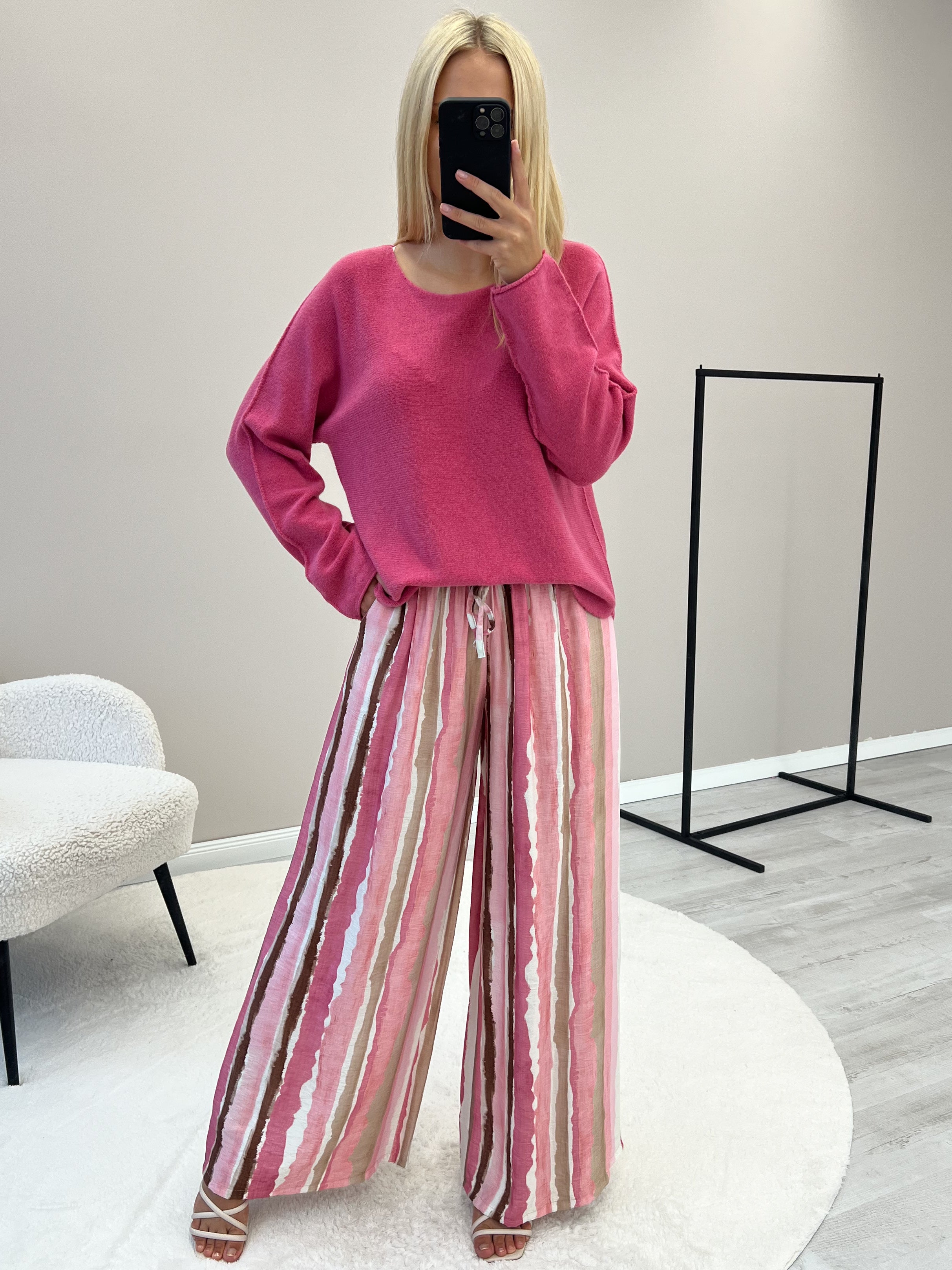 "Vicenza" weicher Pullover mit Viscose - beere