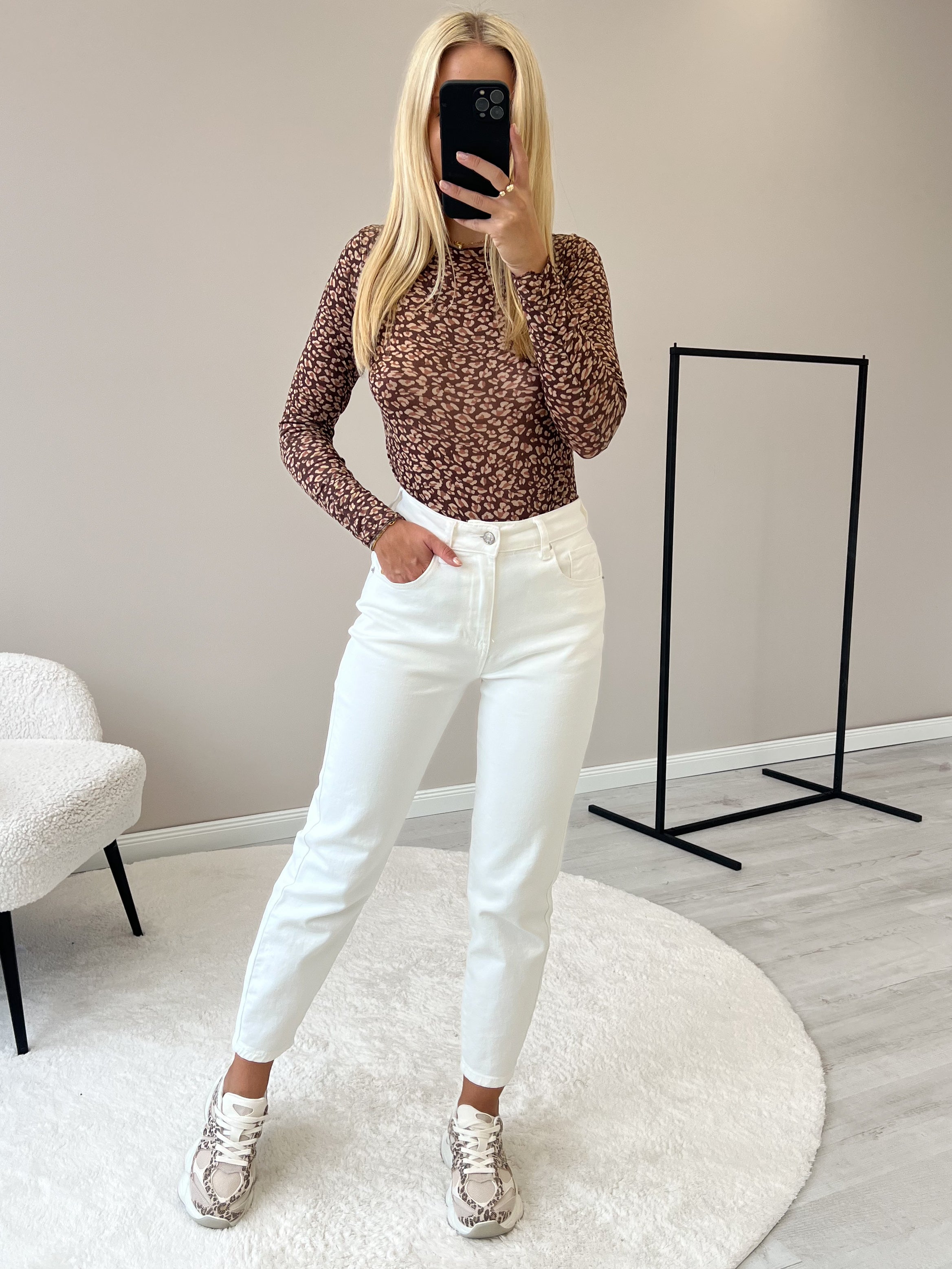 "Como Leo 2.0" kuscheliges Cashmere Longshirt - braun