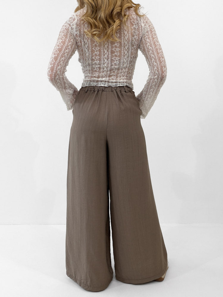 "Maui" tolle Hose aus Viskose  - mocca