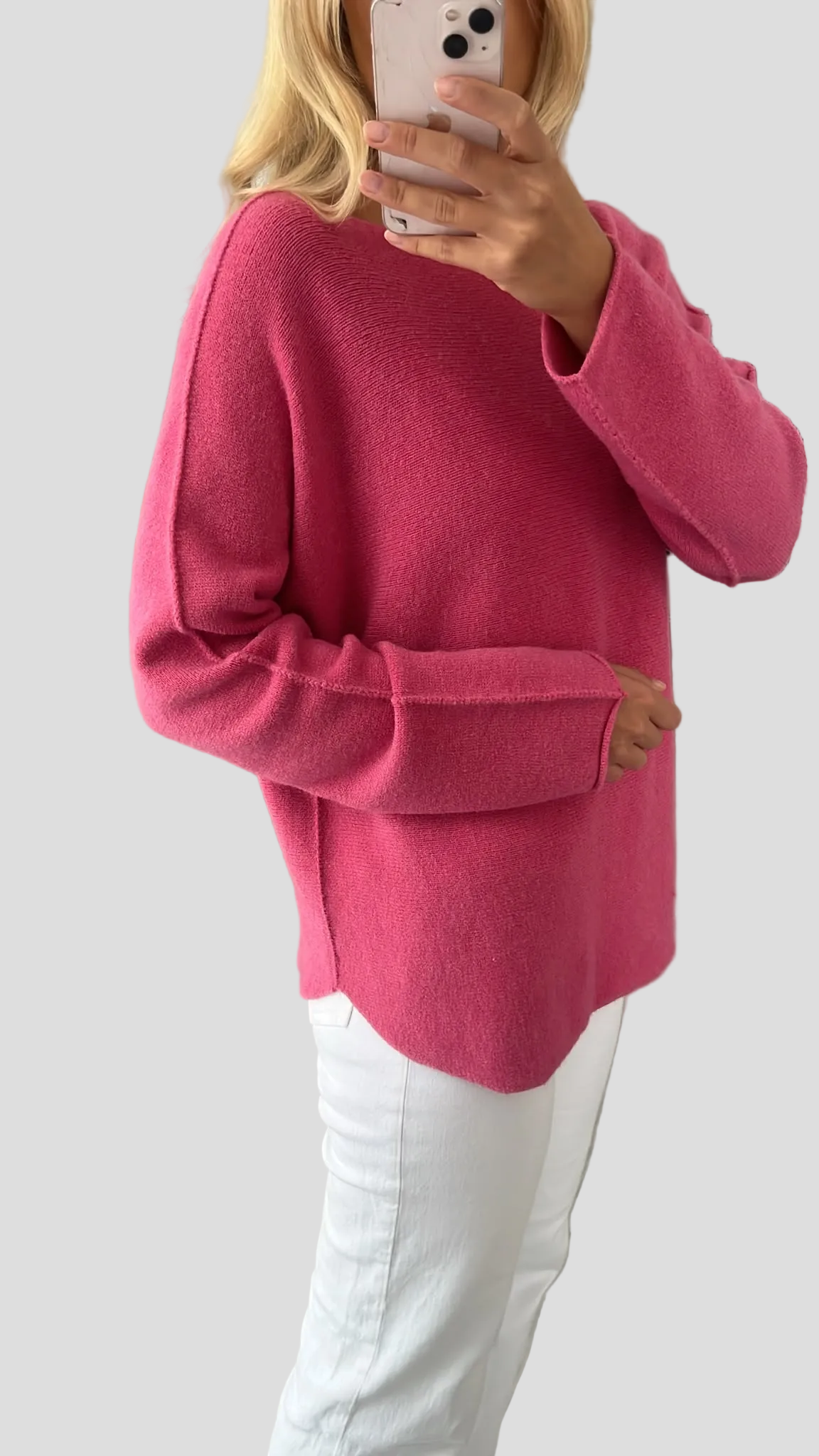"Vicenza" weicher Pullover mit Viscose - beere