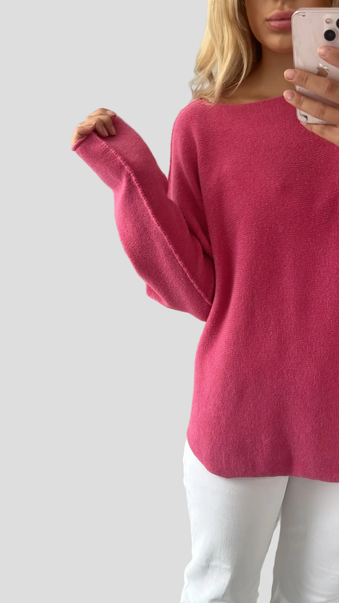 "Vicenza" weicher Pullover mit Viscose - beere