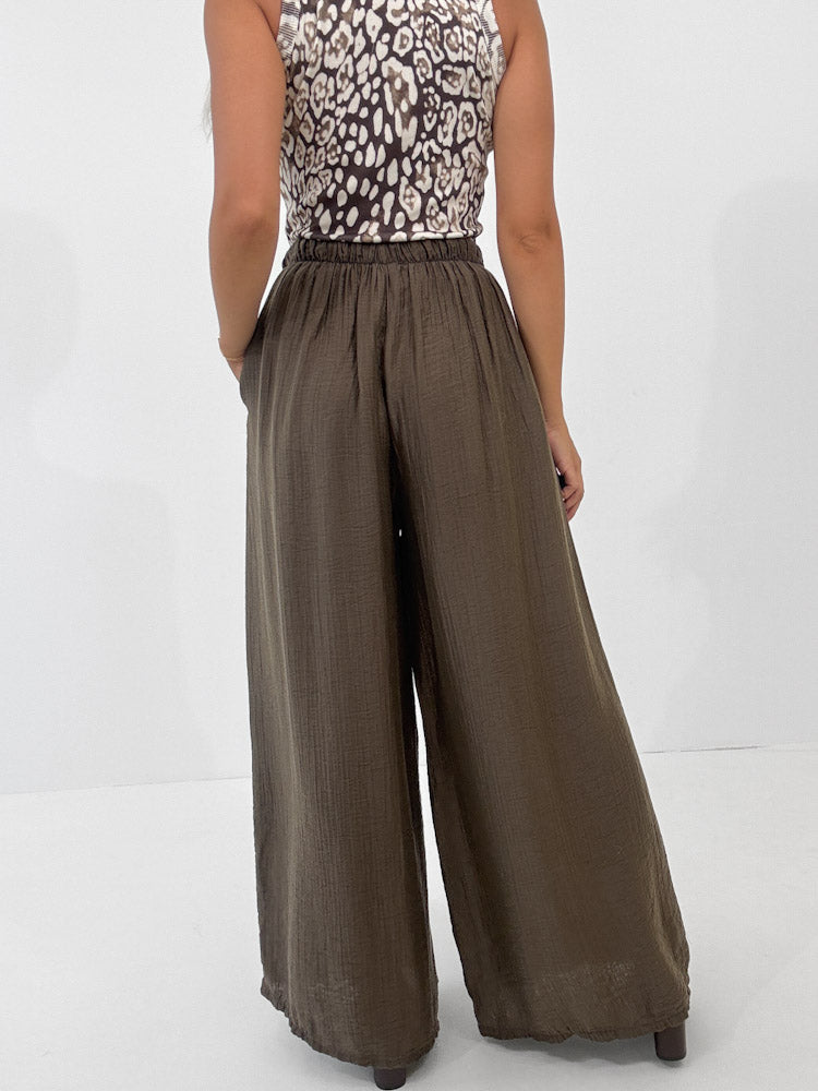 "San Remo" tolle Hose aus Lyocell - braun