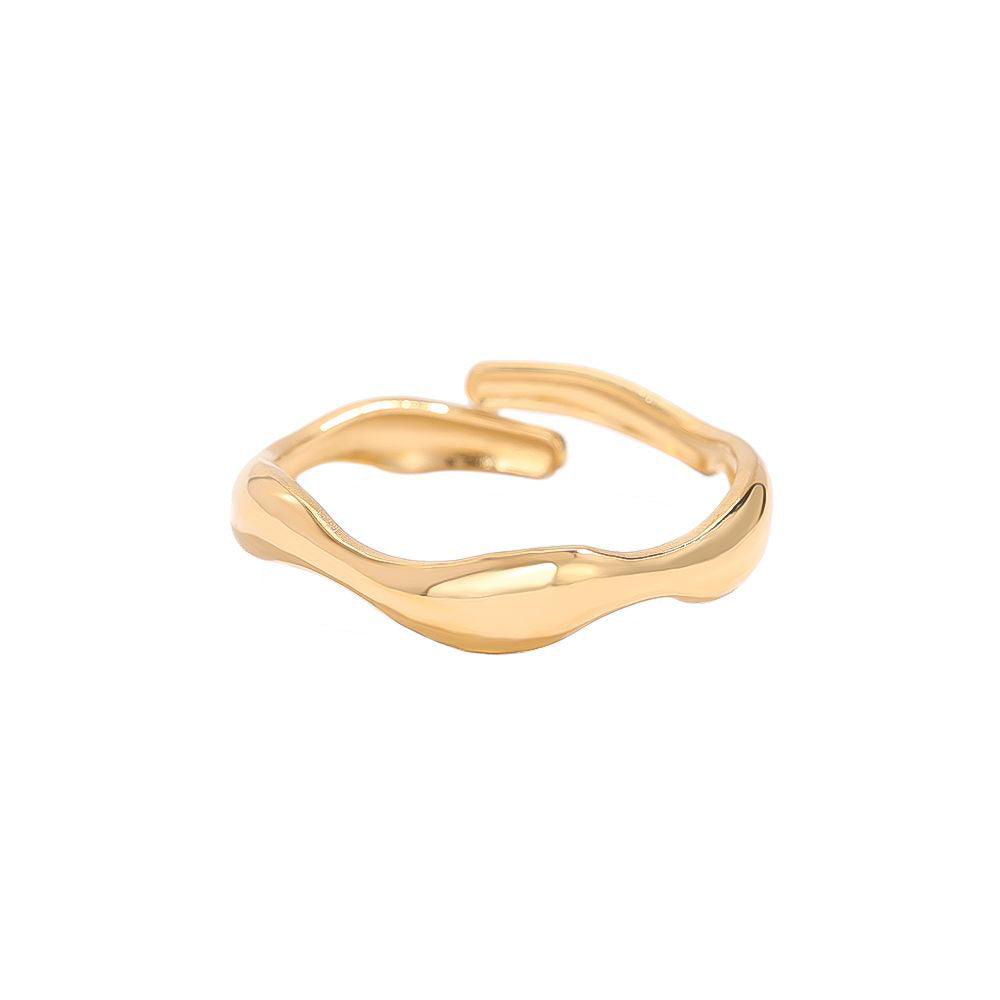 "Timeless Wave" stylischer Ring - gold