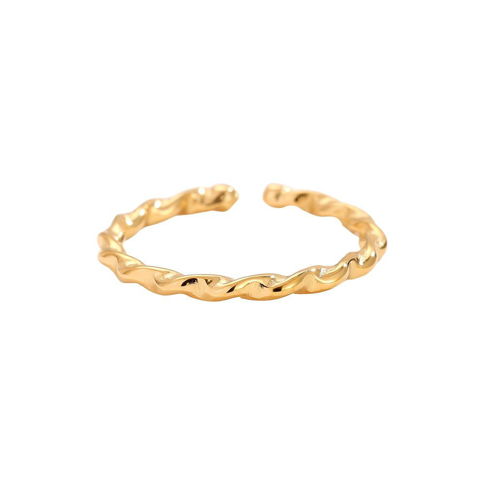 "Timeless Swirl" stylischer Ring - gold