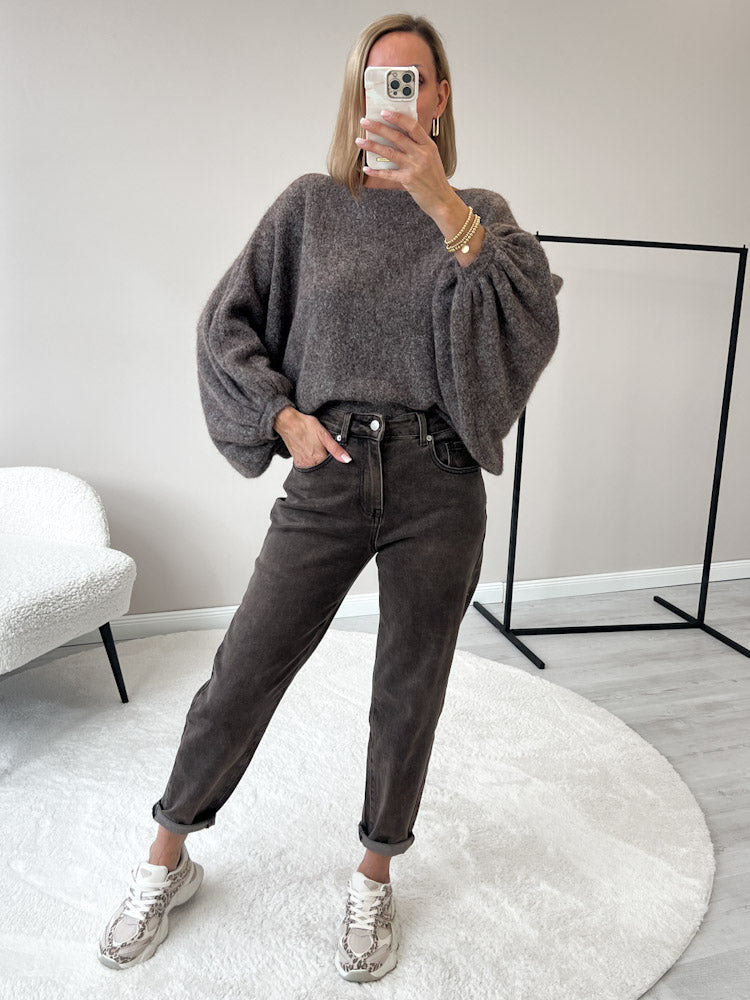 "Felicia" stylischer Pullover - braun