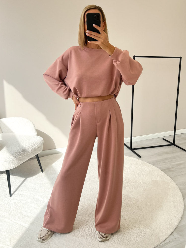 "Pari Pulli" weicher Pullover aus Butterstoff - altrosa
