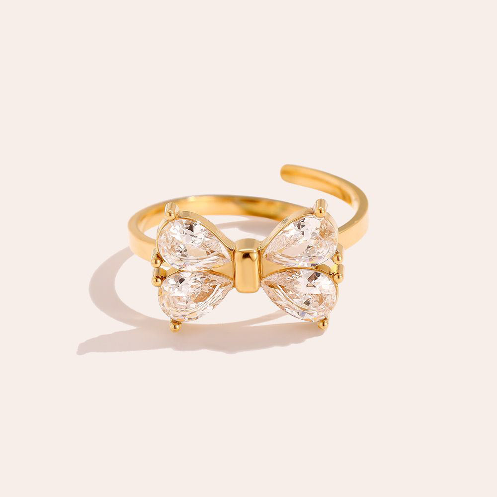 "X-MAS Bow" wunderschöner Ring - gold