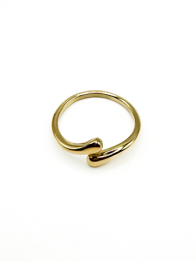 "Timeless Drops" stylischer Ring - gold