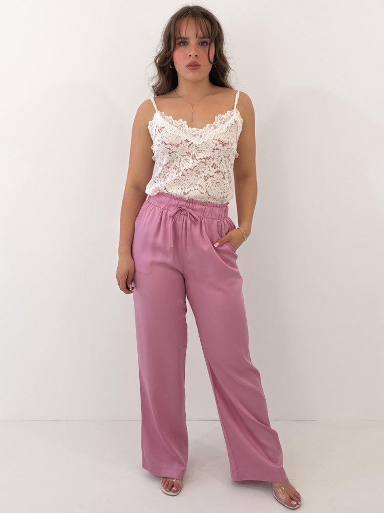 "New Silky" tolle Hose aus Lyocell - altrosa