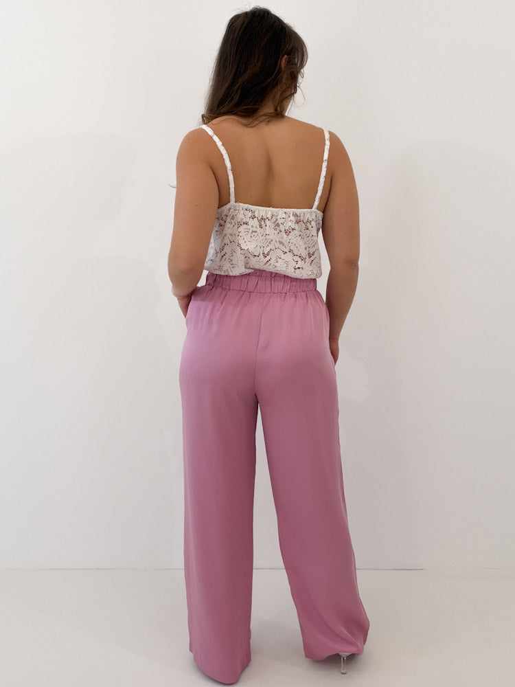 "New Silky" tolle Hose aus Lyocell - altrosa