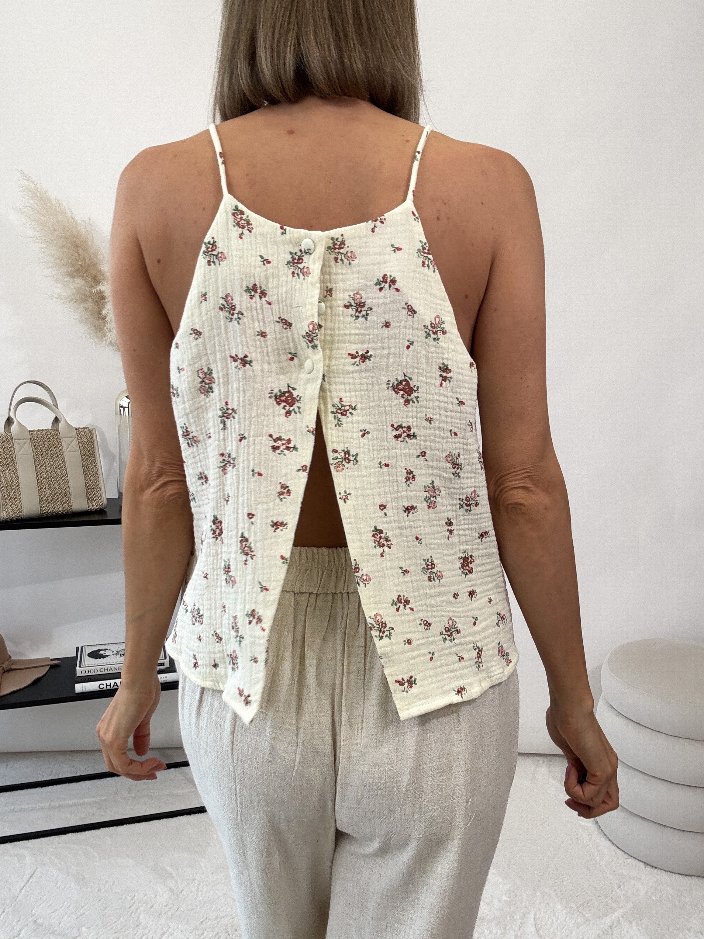 "Bloom" süßes Top - beige