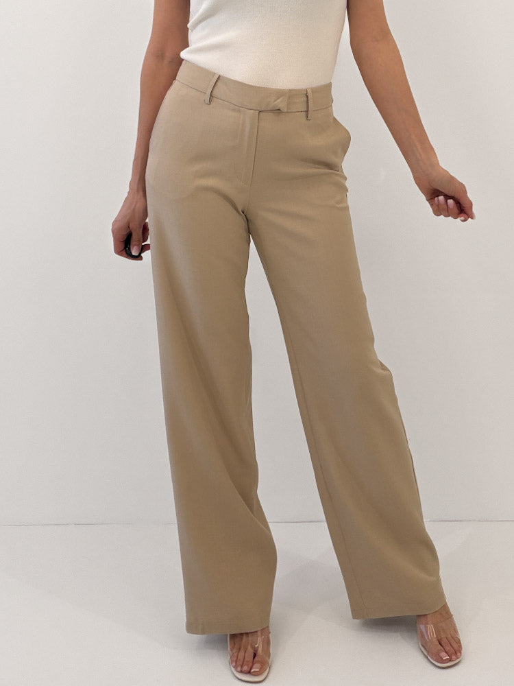 "Solea Pants" elegante bequeme Hose - beige