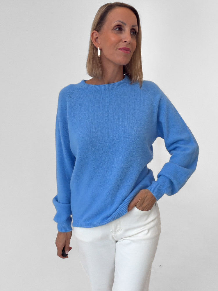 "Lucia" weicher Pullover - blau