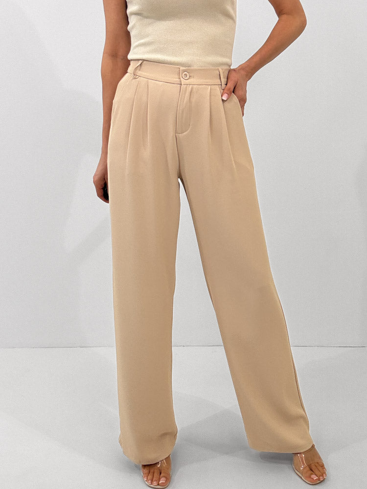 "Emilia" bequeme Hose - beige