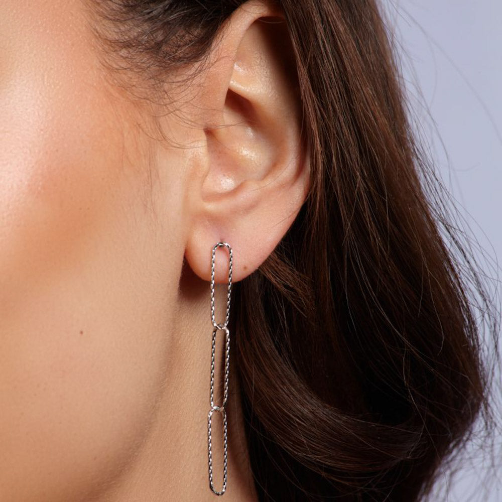 "Quiana Chains" stylische Ohrringe - gold