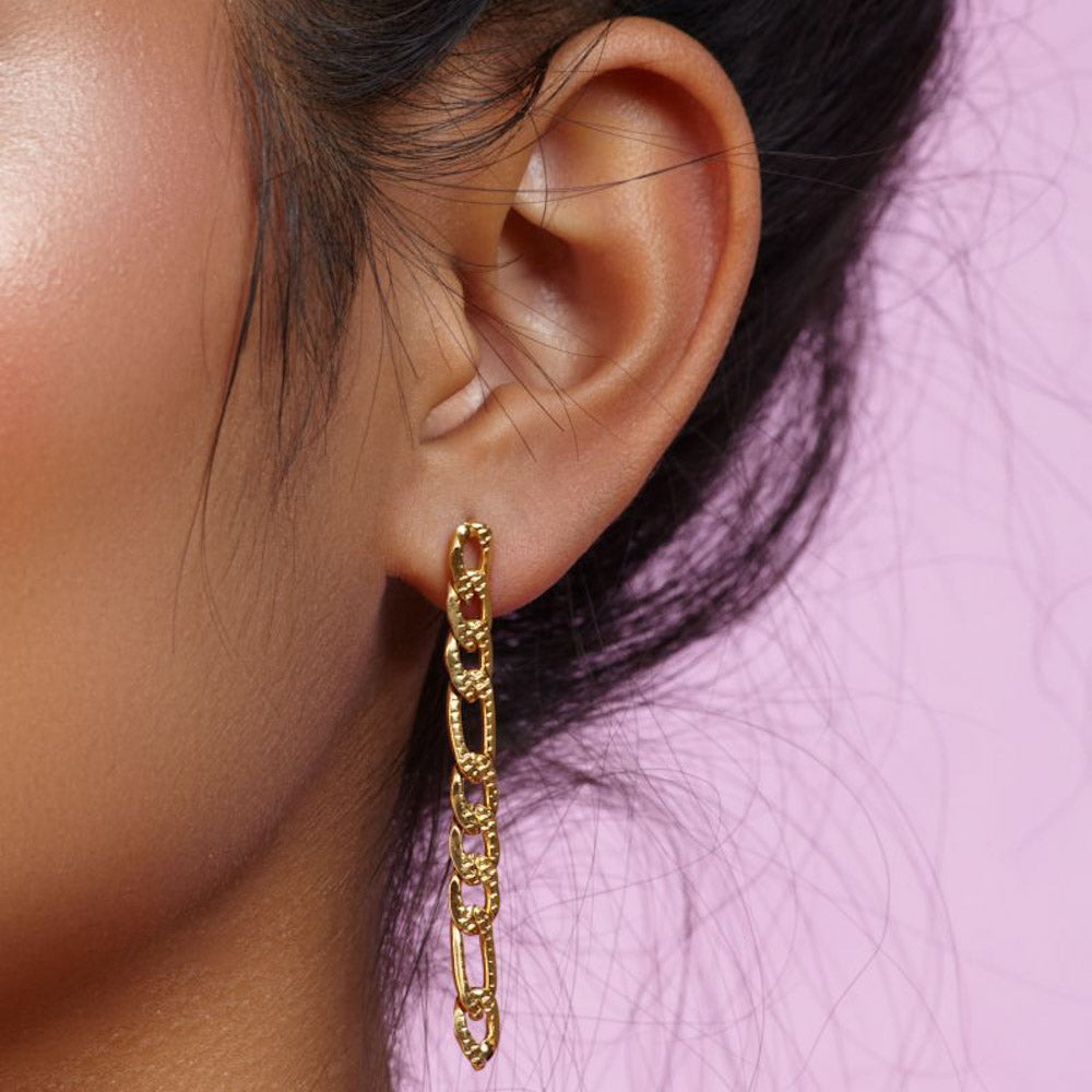 "Rough Cutting Style" tolle Ohrringe - silber