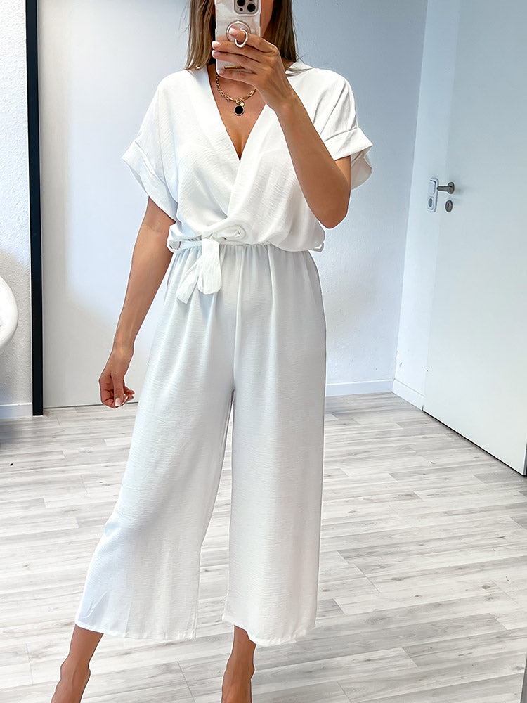 "Sunshine" Jumpsuit - weiß