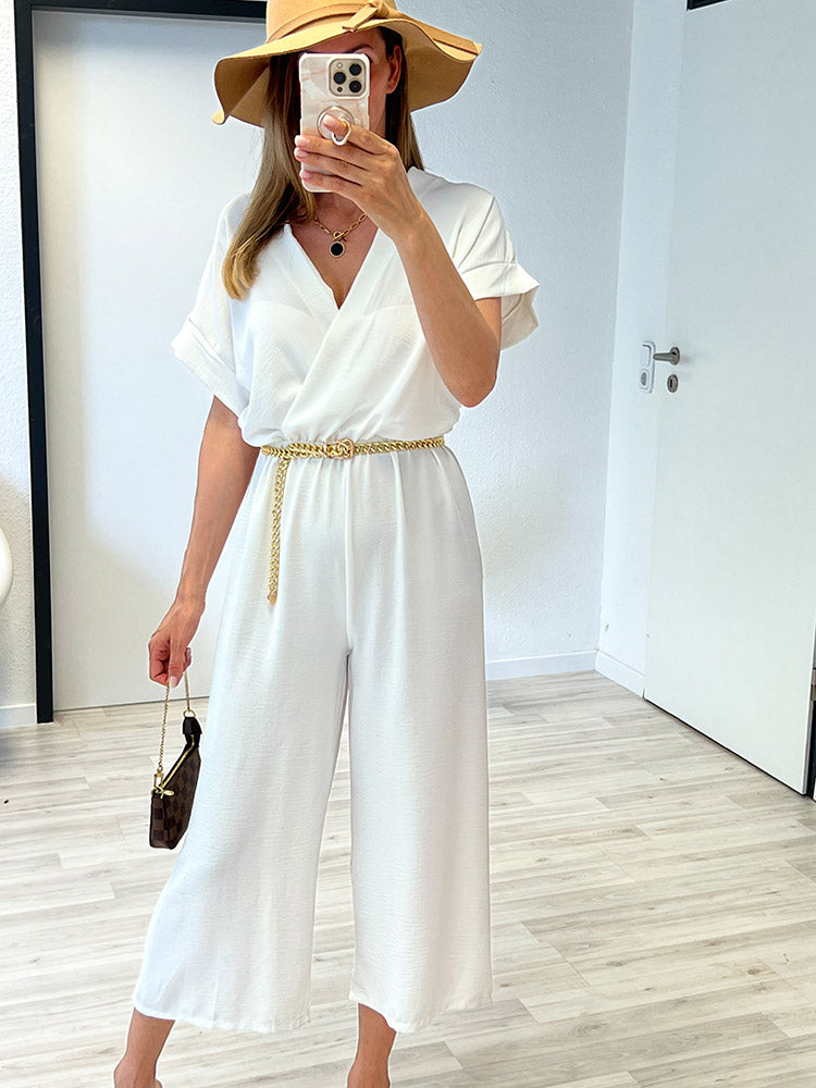 "Sunshine" Jumpsuit - weiß