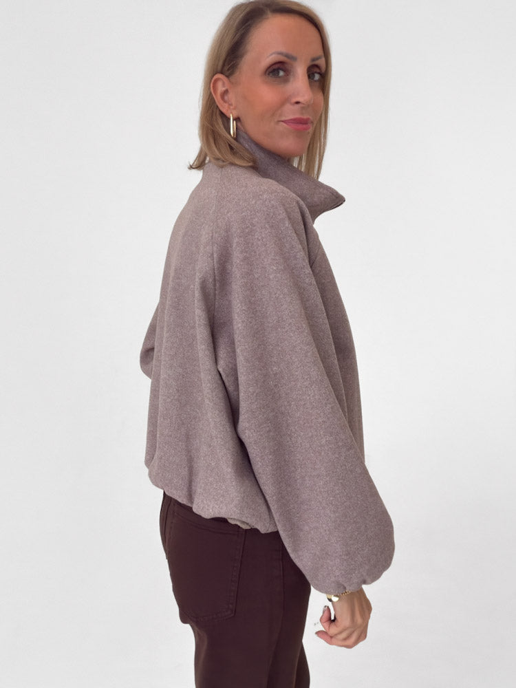 "Viana" schicke Jacke - mocca