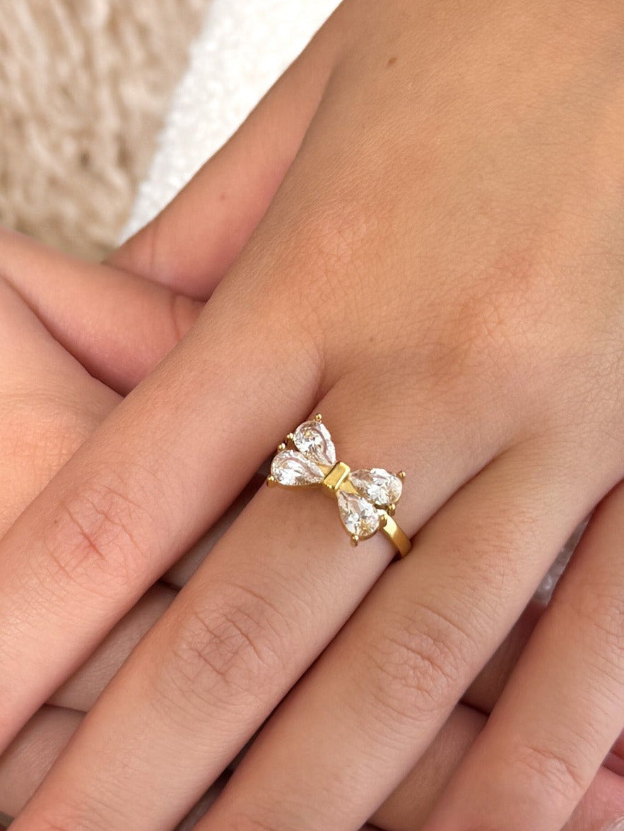 "X-MAS Bow" wunderschöner Ring - gold