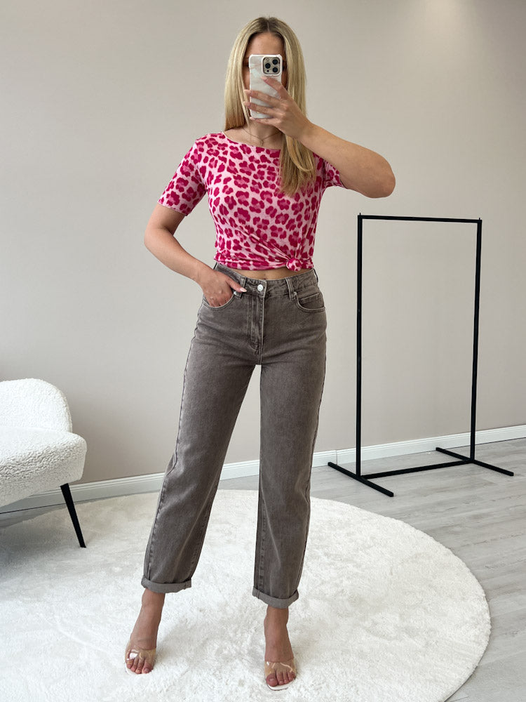 "Como Leo T-Shirt" weiches Cashmere Shirt - pink