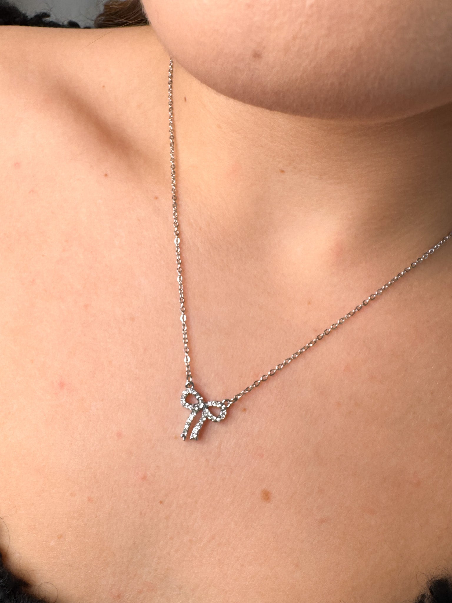 "X-MAS Bowy" wunderschöne Kette - silber