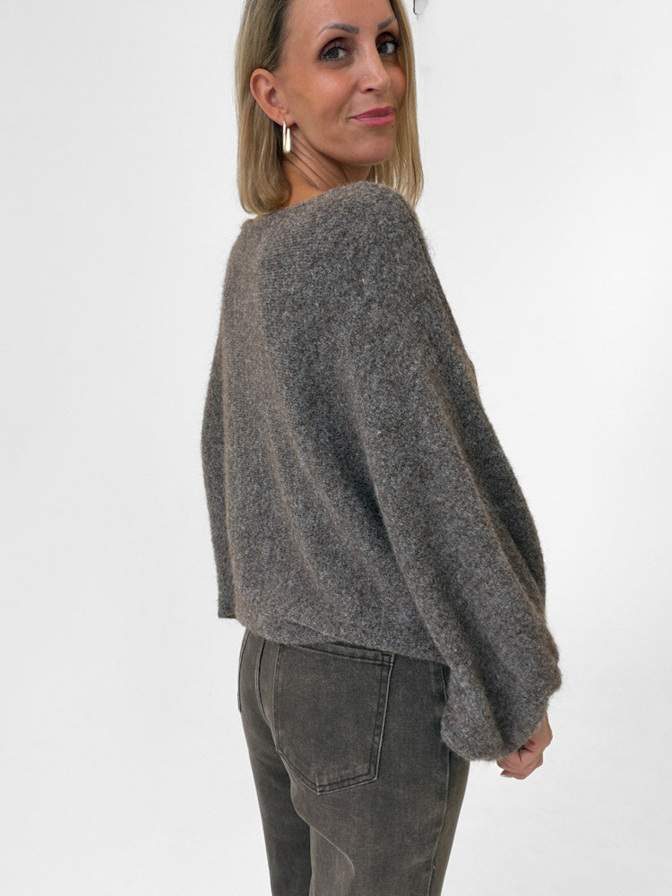 "Felicia" stylischer Pullover - braun