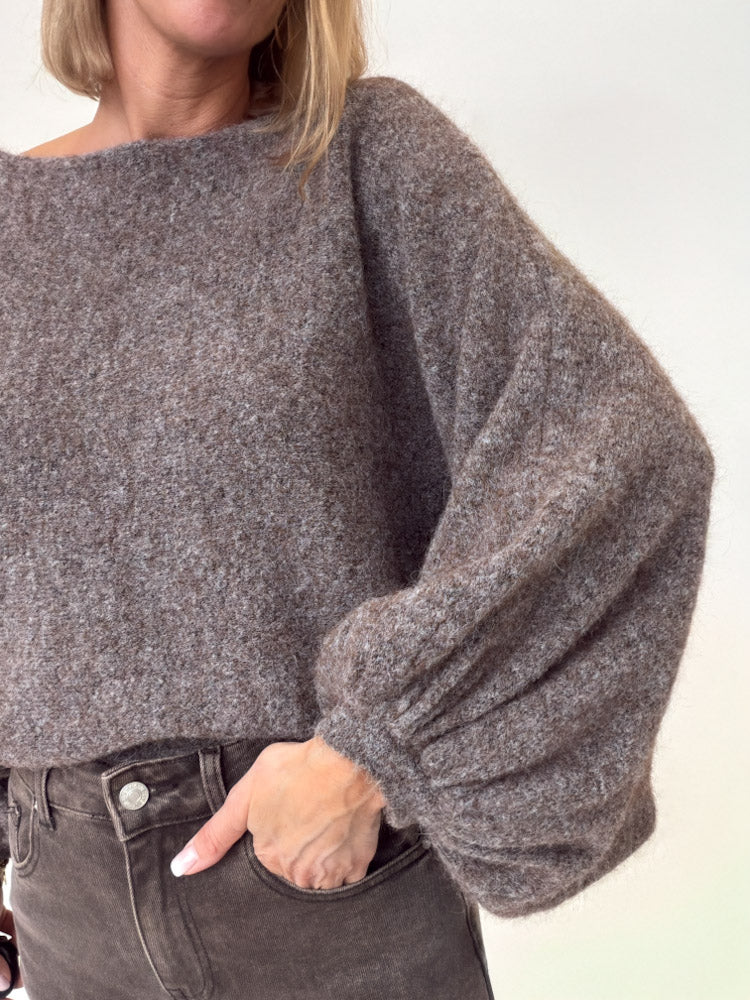 "Felicia" stylischer Pullover - braun