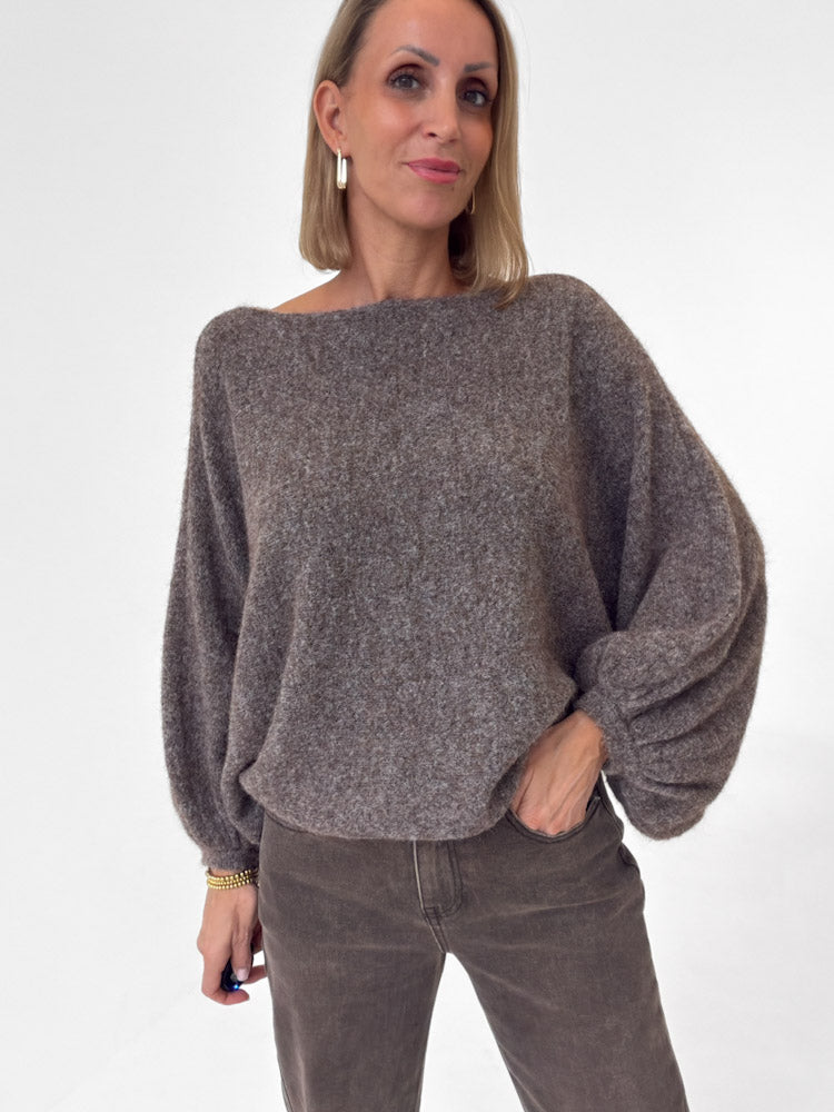 "Felicia" stylischer Pullover - braun