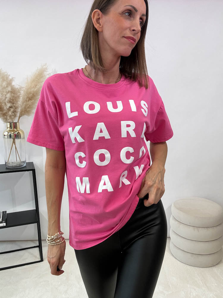 "Fashion" Shirt mit Fashion Statement - pink