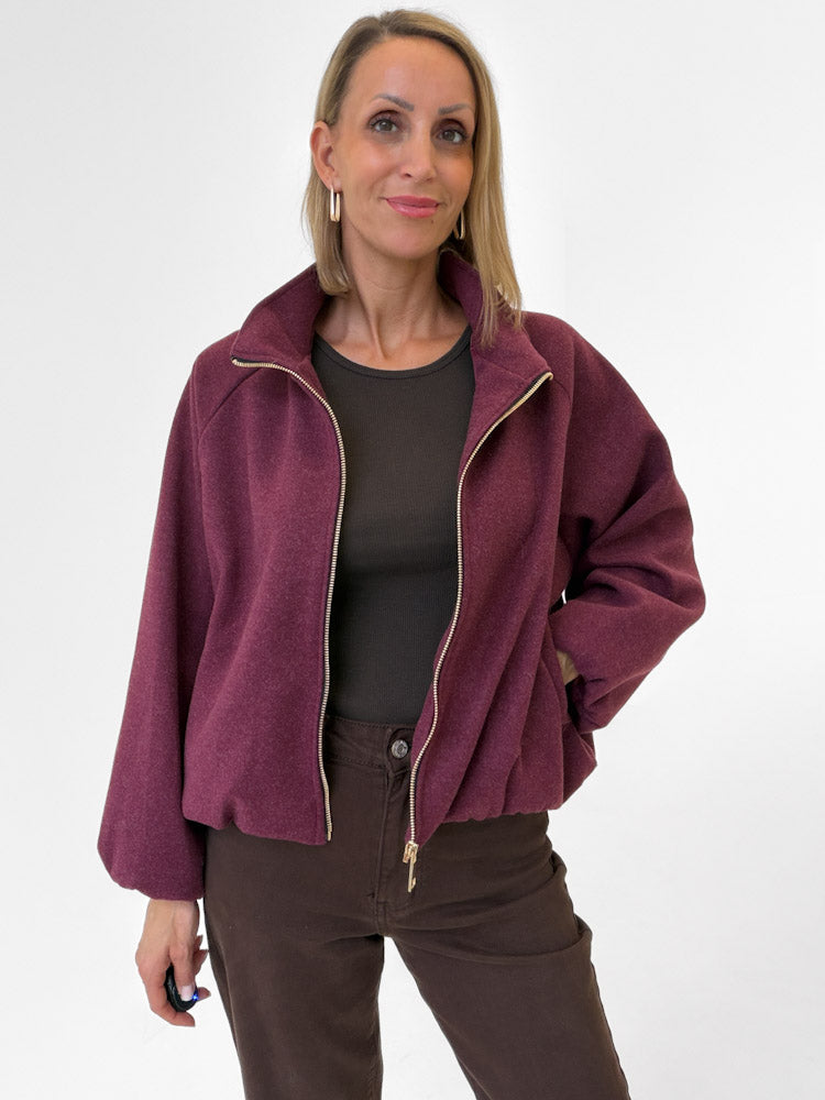 "Viana" schicke Jacke - bordeaux