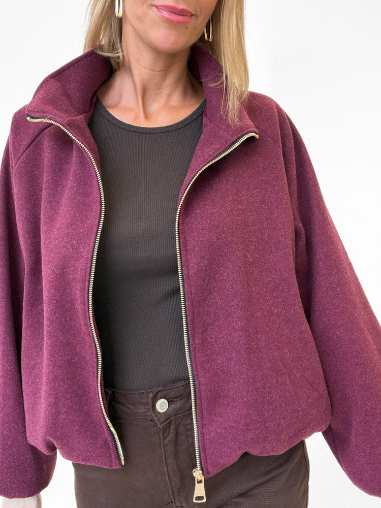 "Viana" schicke Jacke - bordeaux