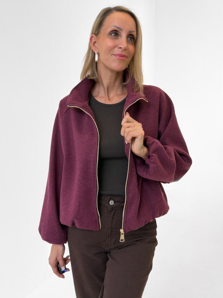 "Viana" schicke Jacke - bordeaux