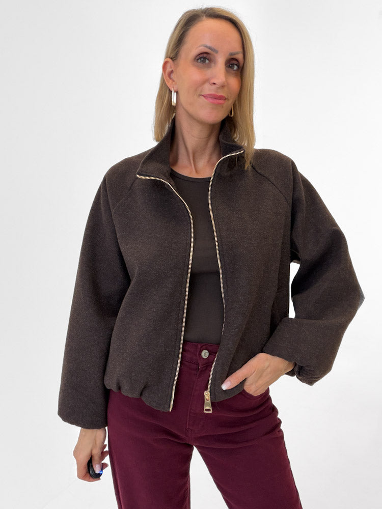 "Viana" schicke Jacke - braun