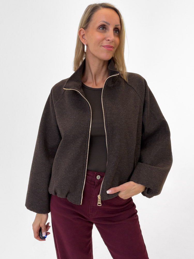"Viana" schicke Jacke - braun