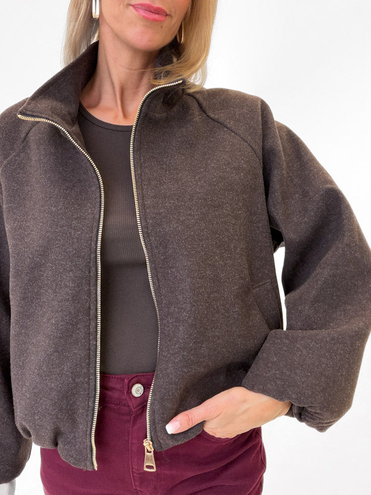 "Viana" schicke Jacke - braun