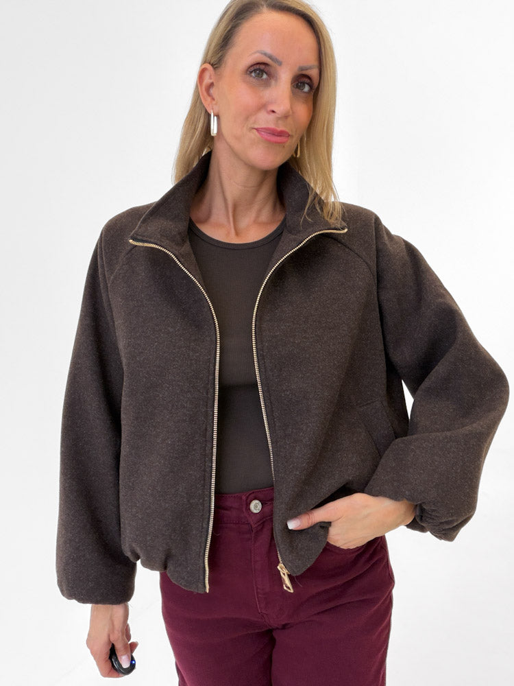 "Viana" schicke Jacke - braun