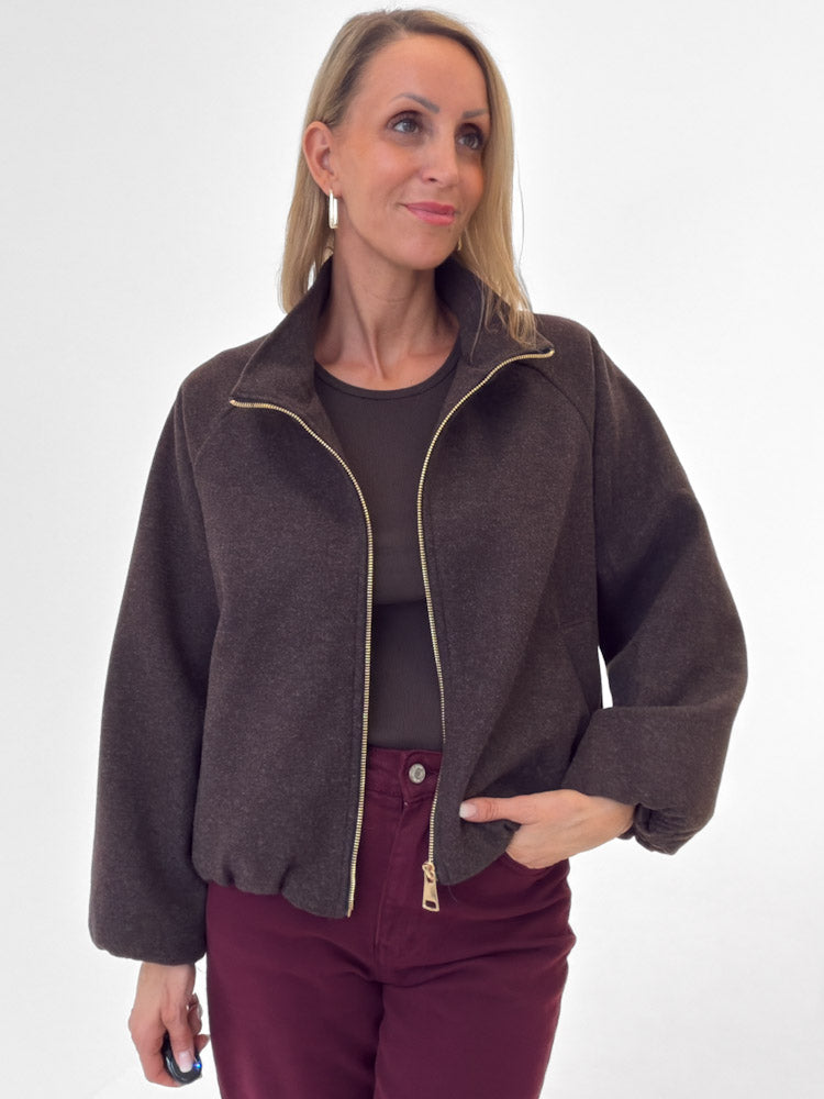 "Viana" schicke Jacke - braun