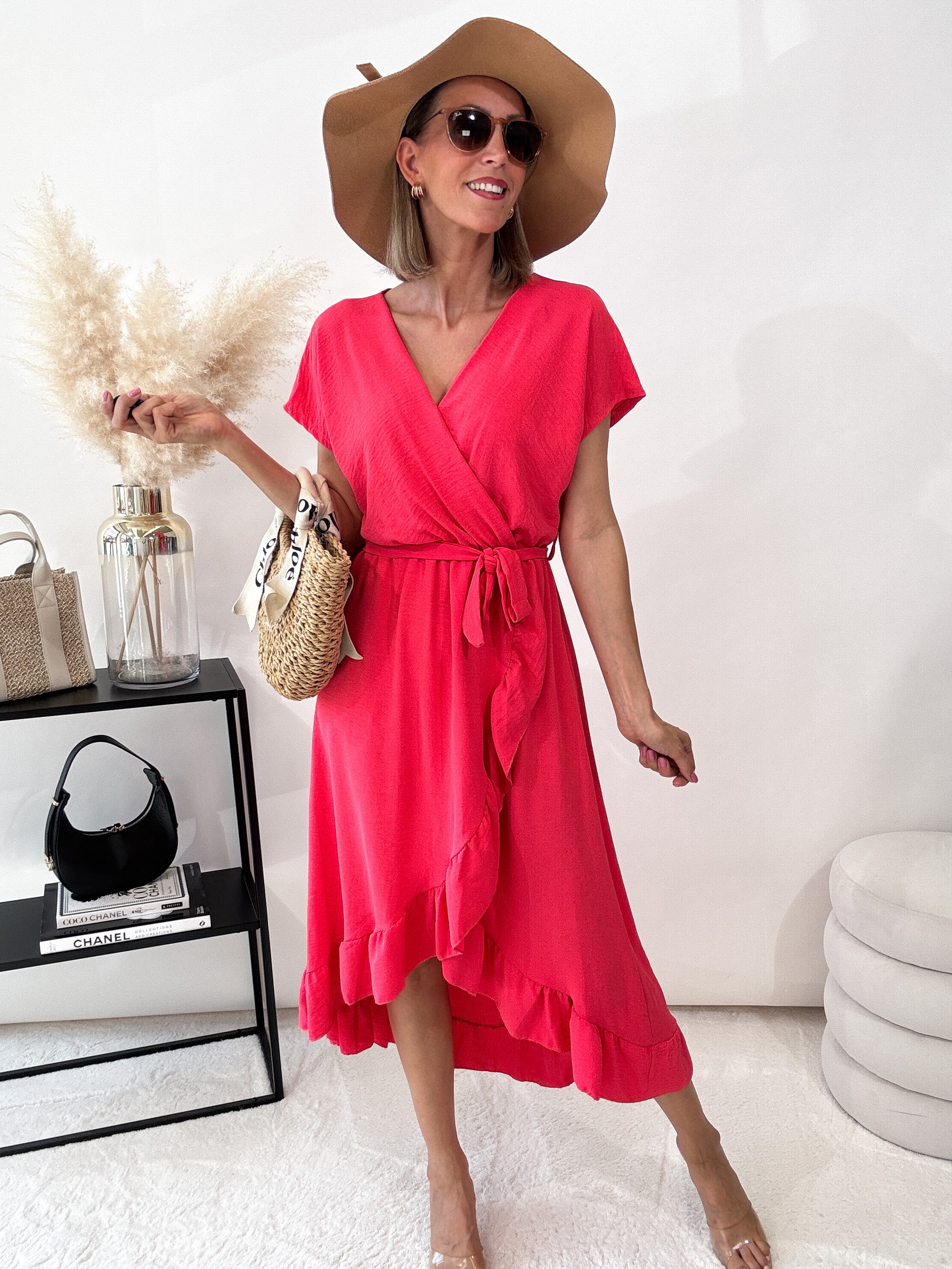 ,,Sunshine Wild Dress'' Kleid - coral