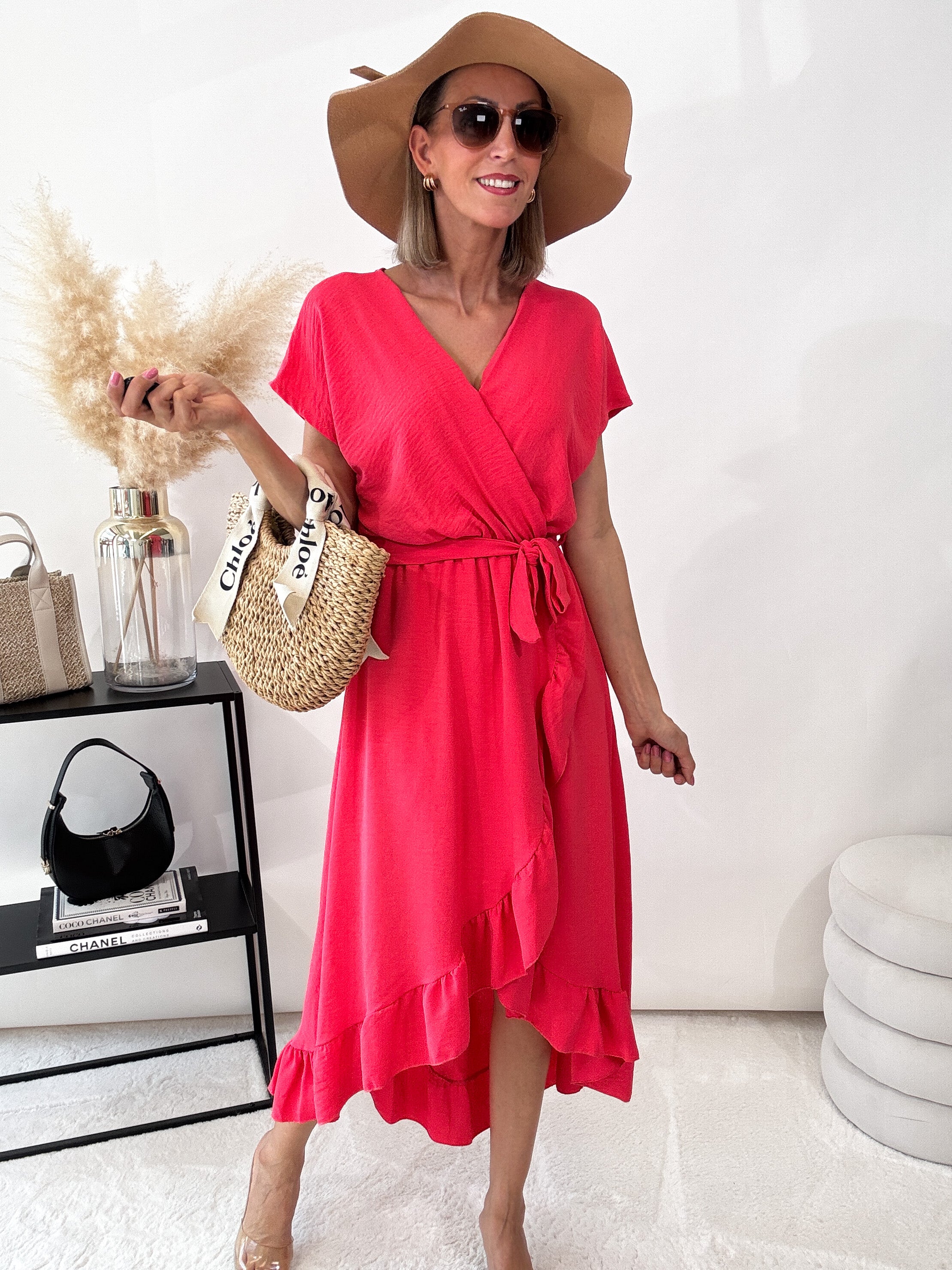 ,,Sunshine Wild Dress'' Kleid - coral