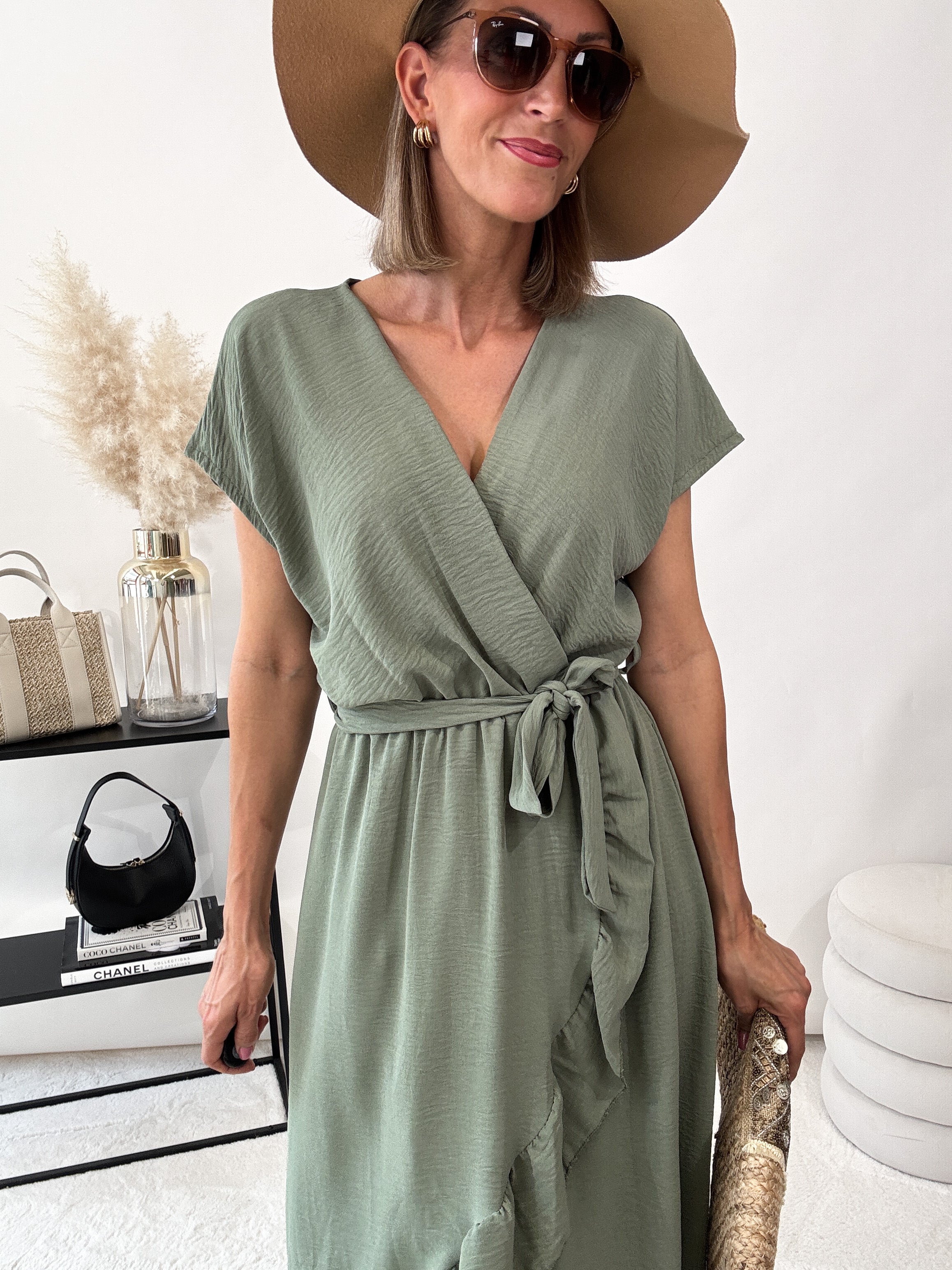 ,,Sunshine Wild Dress'' Kleid - matcha
