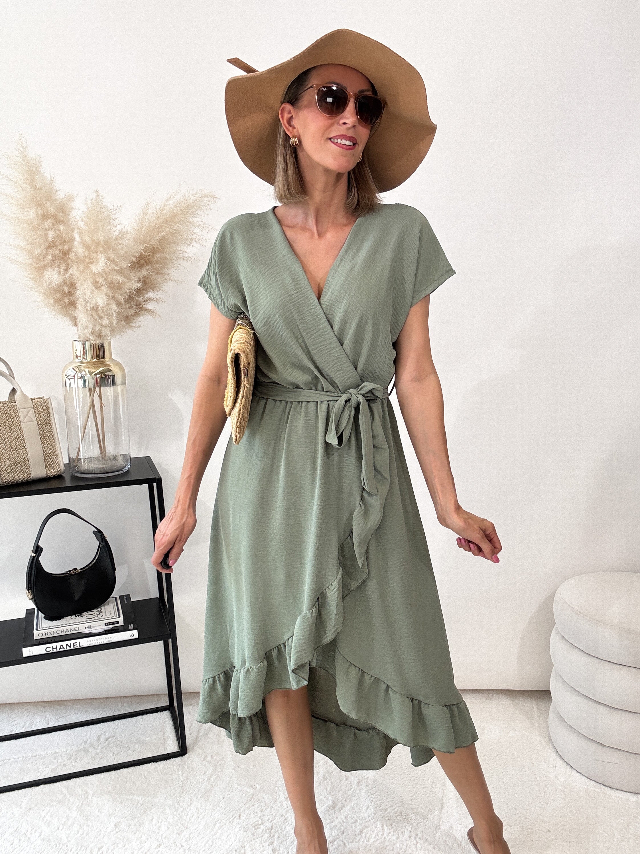 ,,Sunshine Wild Dress'' Kleid - matcha