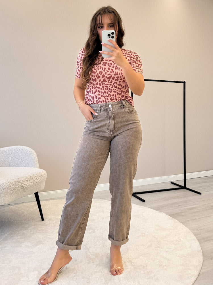 "Como Leo T-Shirt" weiches Cashmere Shirt - rose