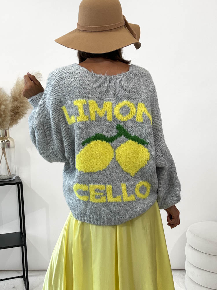 "Limon Cello" kuscheliger Cardigan - grau