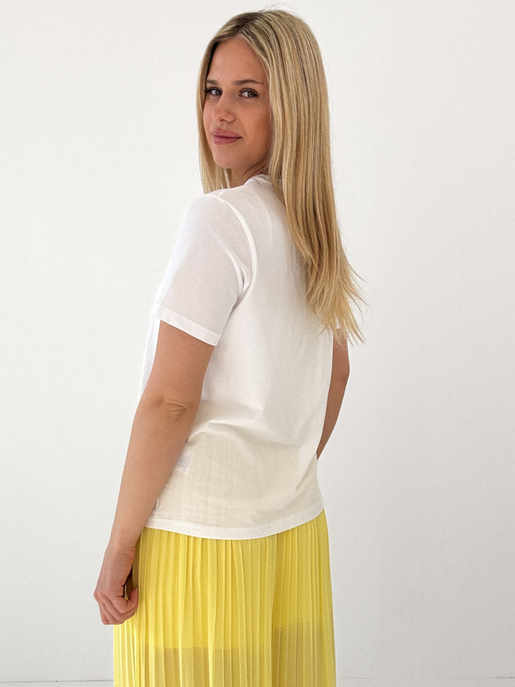 "Amalfi Coast" tolles Shirt mit Statement - weiß/hellblau