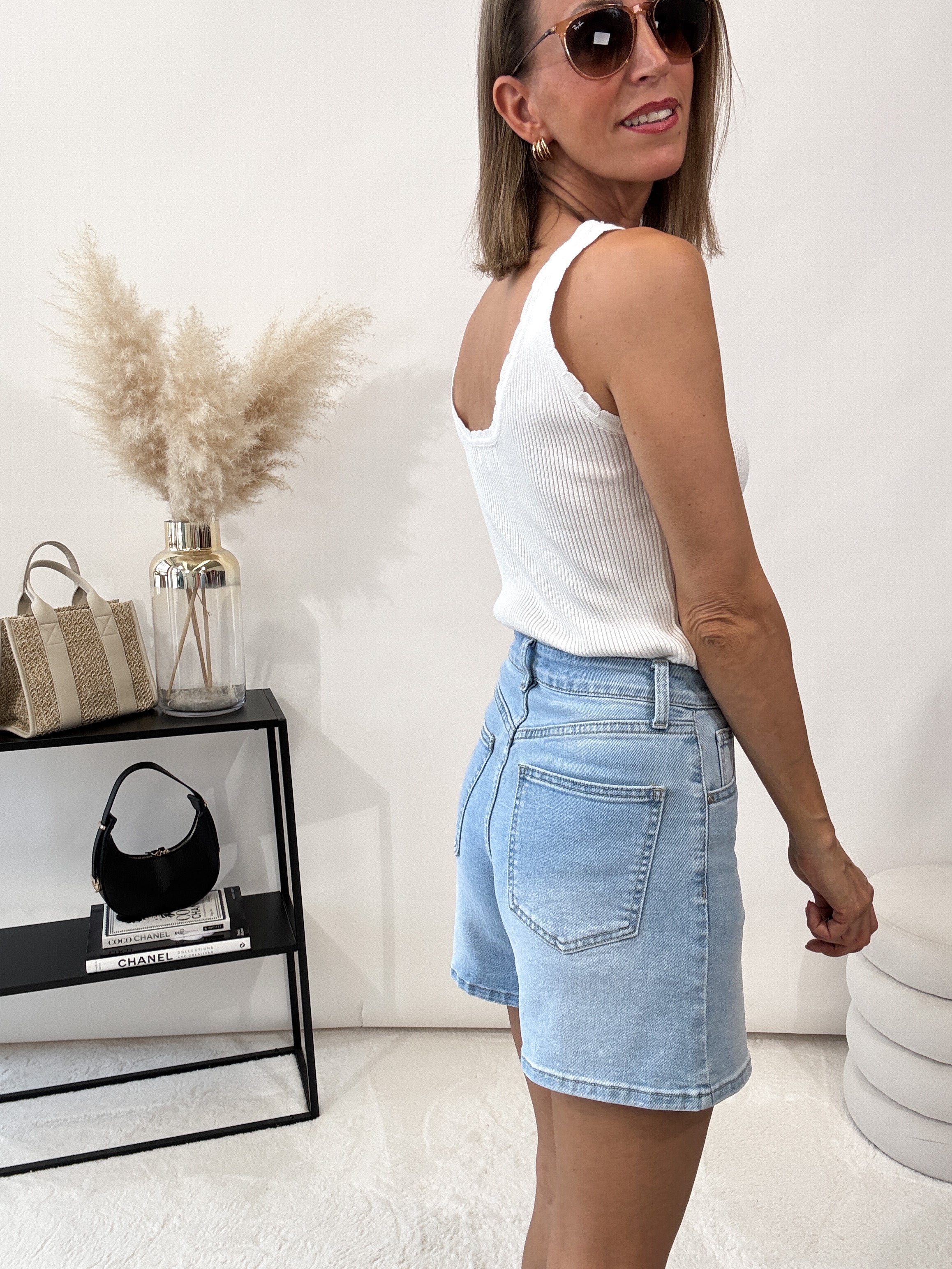 "Softy Wave" Top - weiß