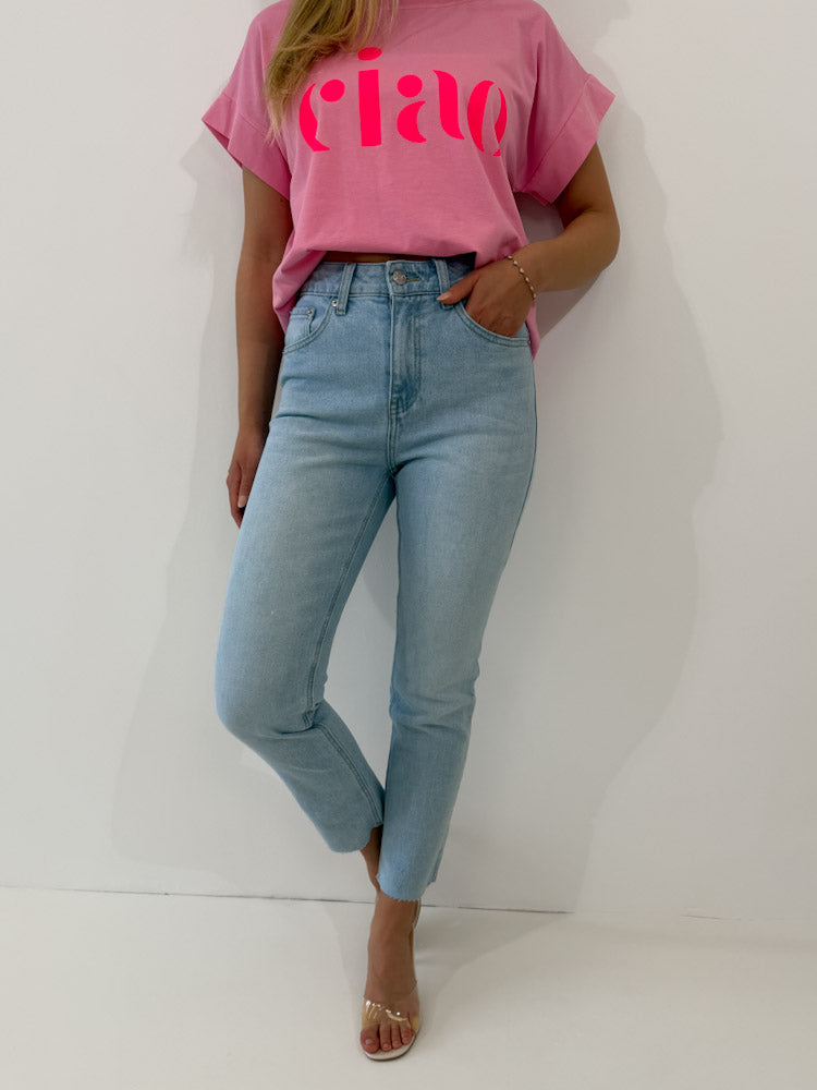 "Rio" Mom Fit Jeans - light bue